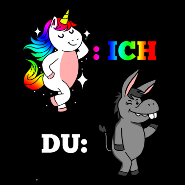Motiv Ich Du Einhorn unicorn