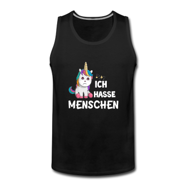 Einhörner Tank Top - Ich hasse Menschen Einhorn