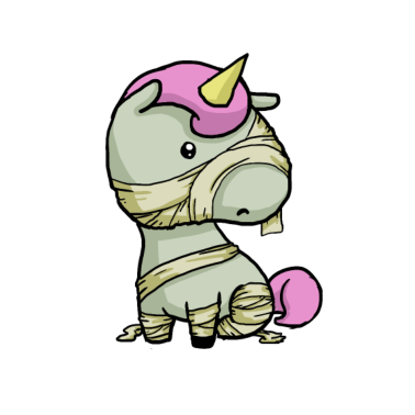 Motiv Halloween Einhorn