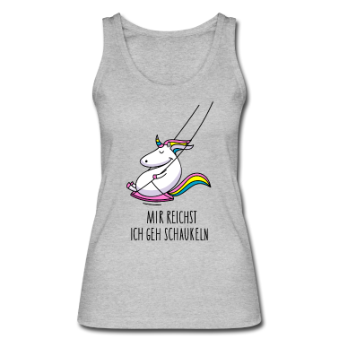 Einhörner Tank Top - Lustiges Einhorn schaukelt