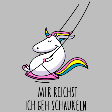 Motiv Lustiges Einhorn schaukelt