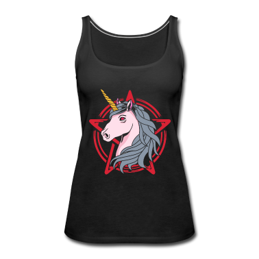 Einhörner Tank Top - Hail Satan Einhorn T-Shirt