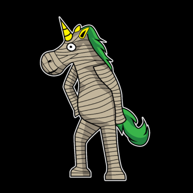 Motiv Einhorn Zombie Lustig Halloween Geschenk Neu