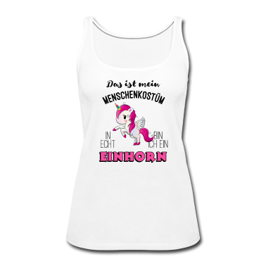 Einhörner Tank Top - Einhorn im Menschenkostüm - Karneval Design