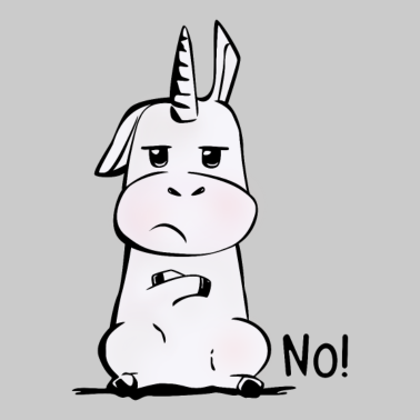 Motiv No Unicorn / Nein einhorn