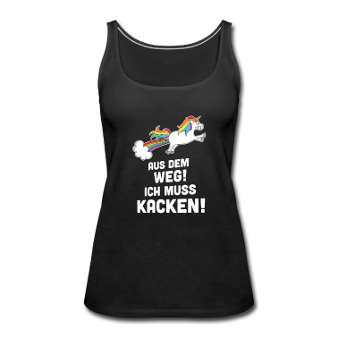 Einhörner Tank Top - Einhorn Kacken Lustiger Spruch Festival Camping