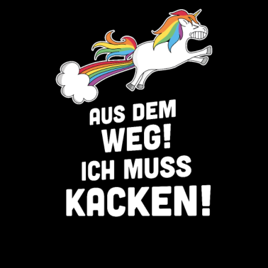 Motiv Einhorn Kacken Lustiger Spruch Festival Camping