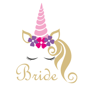 Motiv Bride Braut Einhorn Geschenkidee