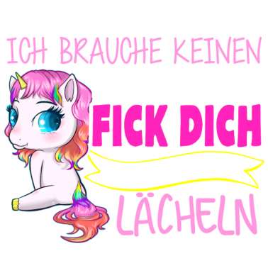 Motiv Einhorn - Lächeln