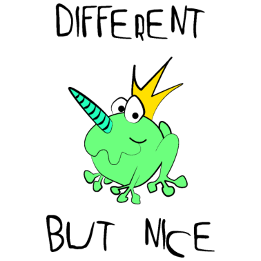 Motiv froschkoenig Einhorn be different