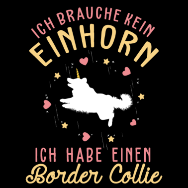 Motiv Border Collie Einhorn