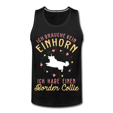 Einhörner Tank Top - Border Collie Einhorn