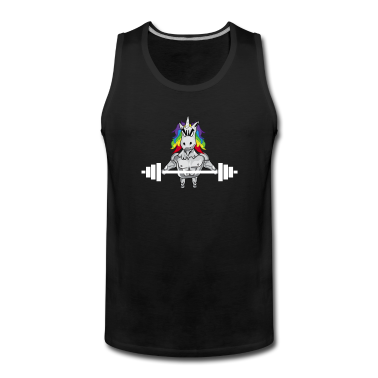 Einhörner Tank Top - Einhorn Punker mit Muskeln