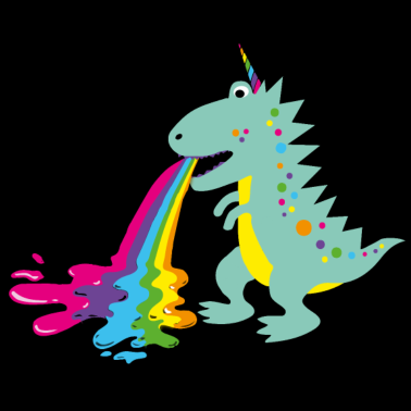 Motiv dinohorn, dino, einhorn