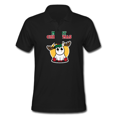 Einhörner Poloshirt - Weihnachten & Einhorn - Merry Christmas Rentier