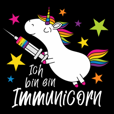 Motiv Geimpft Einhorn Ich bin ein Immunicorn