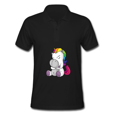 Einhörner Poloshirt - Einhorn - wütendes Einhorn