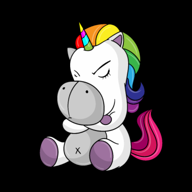 Motiv Einhorn - wütendes Einhorn