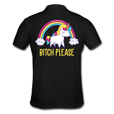 Einhörner Poloshirt - Einhorn Regenbogen