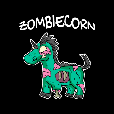 Motiv Zombiecorn, einhorn zombie halloween