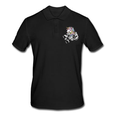Einhörner Poloshirt - Einhorn Bodybuilding Unicorn Fitness Training