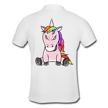 Einhörner Poloshirt - Horror Einhorn Einhörner Halloween Böse