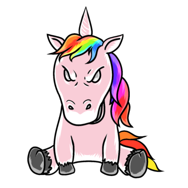 Motiv Horror Einhorn Einhörner Halloween Böse