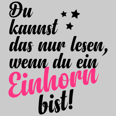 Motiv Einhorn (Spruch)