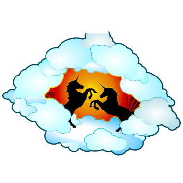 Motiv Einhörner im Paradies