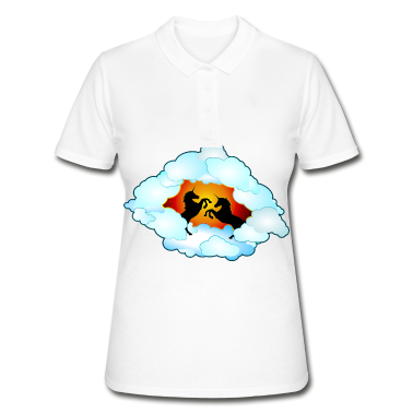 Einhörner Poloshirt - Einhörner im Paradies