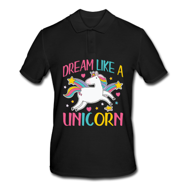 Einhörner Poloshirt - Träume wie ein Einhorn | Einhorn