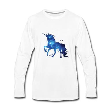 Einhörner Langarmshirt - Einhorn Glitzer Universum