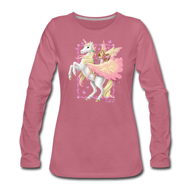Einhörner Langarmshirt - Schleich bayala Feya reitet auf steigendem Pegasus