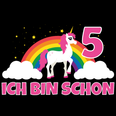 Motiv Einhorn 5. Geburtstag 5 Jahre