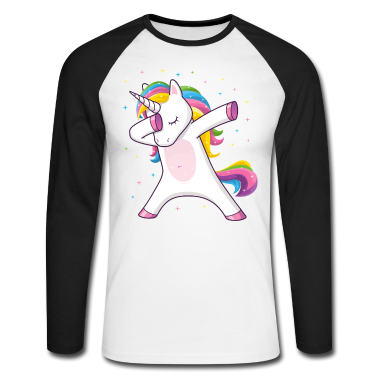 Einhörner Langarmshirt - Dabbing Einhorn Geschenkidee Dabbing Unicorn