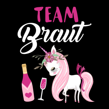 Motiv Team Braut Einhorn JGA Hochzeit Party Humor