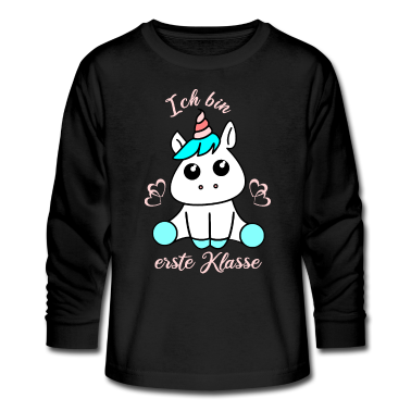 Einhörner Langarmshirt - Einschulung Einhorn