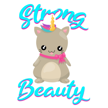 Motiv Hamster Strong Beauty Einhorn Süss Witzig Kawaii