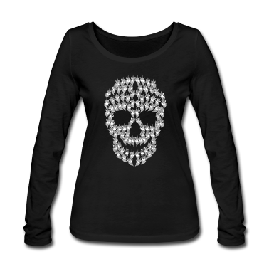 Einhörner Langarmshirt - Einhorn Totenkopf Unicorn Skull Geschenk