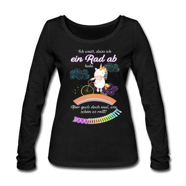 Einhörner Langarmshirt - Ein Rad ab