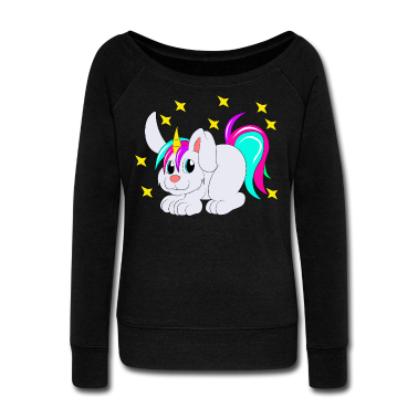 Einhörner Langarmshirt - Hase Einhorn