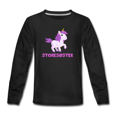 Einhörner Langarmshirt - Große Schwester Einhorn Geschwister Schwester Geschenk am besten