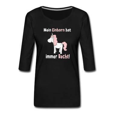 Einhörner Langarmshirt - Mein Einhorn hat immer Recht