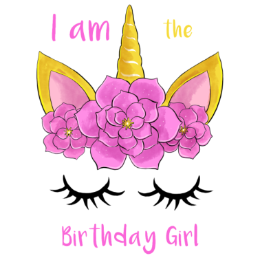 Motiv Ich bin das Geburtstags-Mädchen-Einhorn