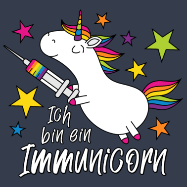Motiv Geimpft Einhorn Ich bin ein Immunicorn