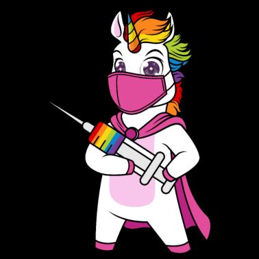 Motiv Geimpft Einhorn Immunicorn