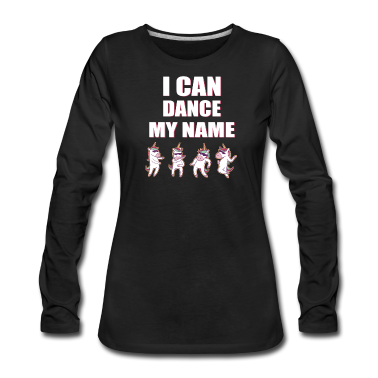 Einhörner Langarmshirt - I can dance my name Waldorfschule Walddorfschüler
