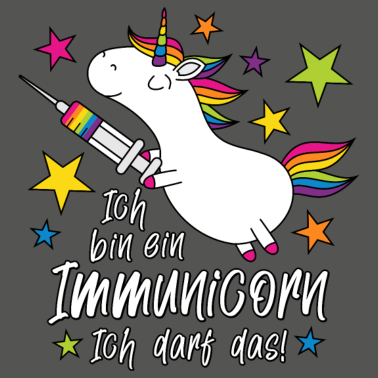 Motiv Geimpft! Ich bin ein Immunicorn Ich darf das!