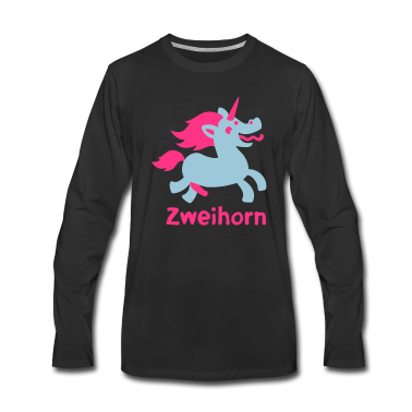 Einhörner Langarmshirt - funny Zweihorn Einhorn