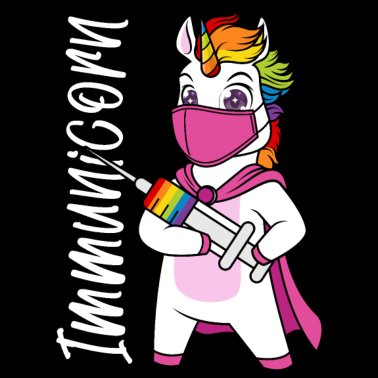 Motiv Geimpft Impfung impfen Immunicorn Spritze